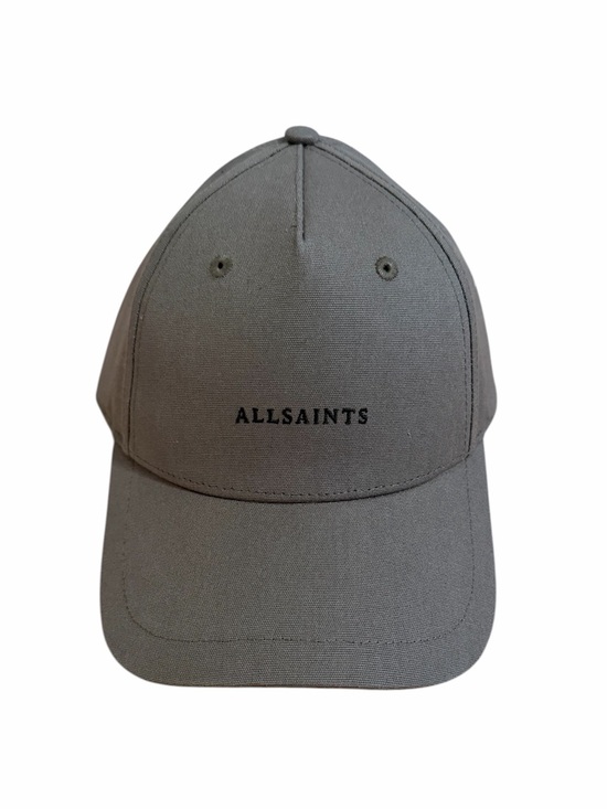 All Saints Accessories - New AllSaints Taupe Logo Embroidered Monogram Baseball Cap Hat